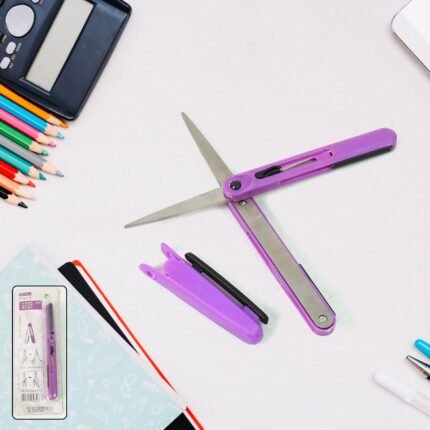 Pen-Style Compact Scissors, Portable Travel Scissors in Pen Format Handy Safe for On-the-Go Use (1 Pc)